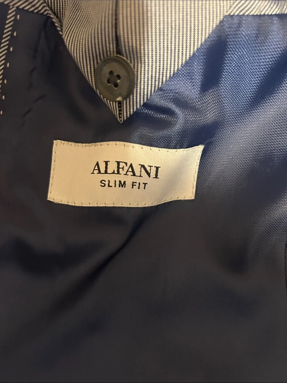 Alfani Men's Cobalt Blue Two-Piece Suit